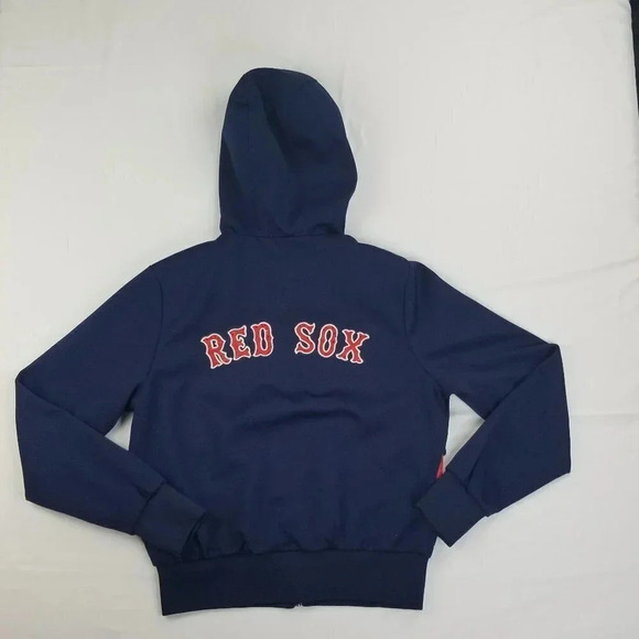 Boston Red Sox Women's Navy Track Jacket Size Med - Picture 2 of 7
